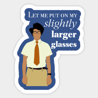 IT Crowd Slightly Larger Glasses Sticker